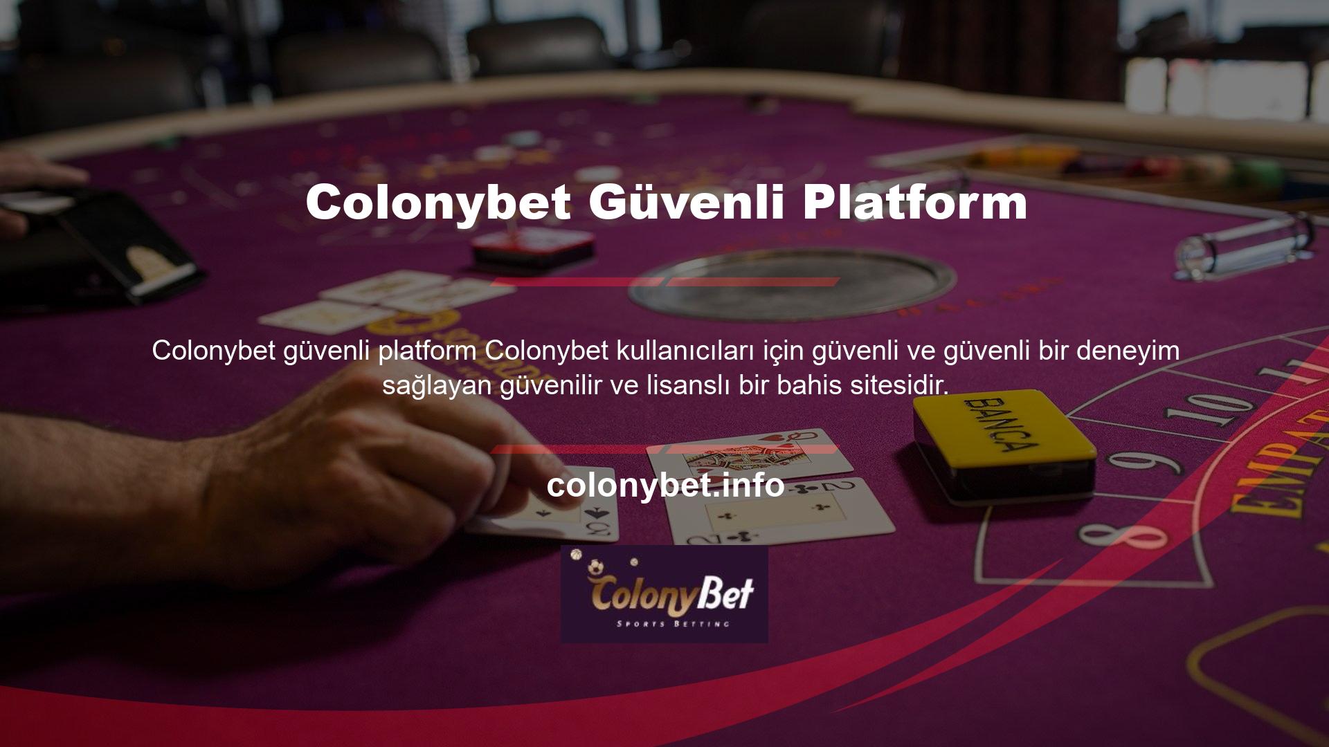 Colonybet video oyunu oynamak istiyorsanız, bahis sitelerinde spor ve casino oyunlarına katılarak kazanabilirsiniz